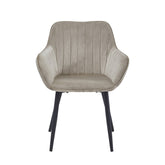 Chaise de salle à manger Luna - Velours beige